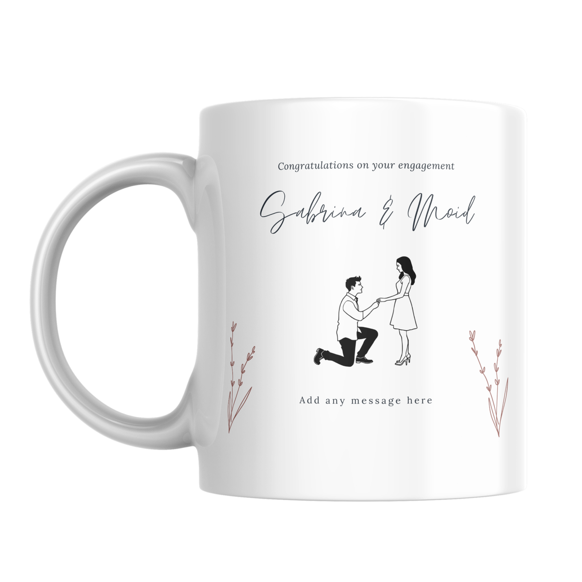 Proposal Illustration Engagement Mug – front view