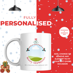 Round Photo Frame Christmas Mug – personalisation information
