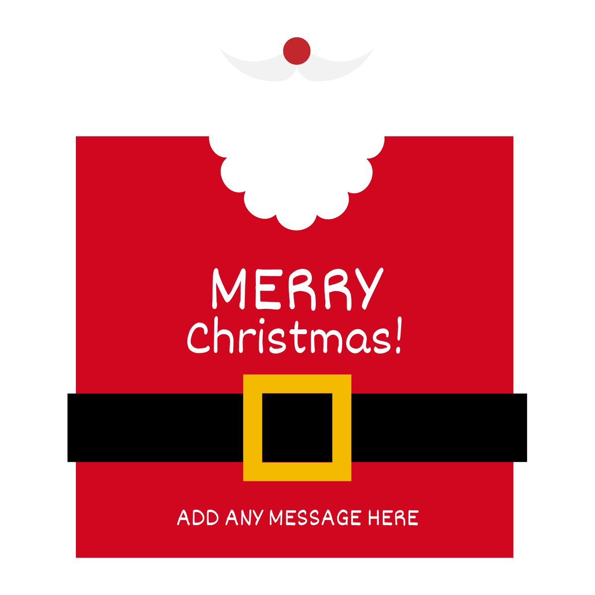 Santa Suit Christmas Mug – original flat artwork