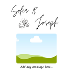 Script Names and Rings Photo Engagement Mug – flat artwork with photo placeholder