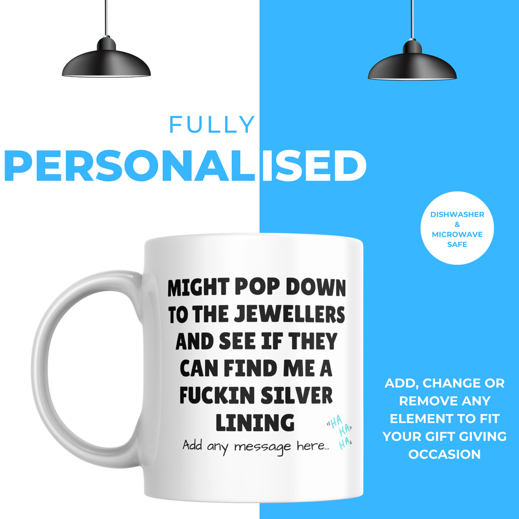 Silver Lining Jeweller Mug – personalisation information