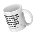 Silver Lining Jeweller Mug – angled view