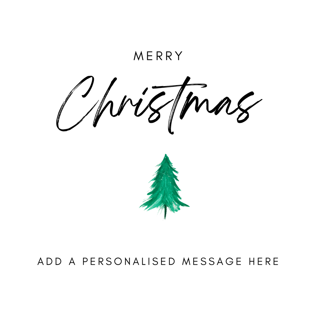 Simple Script and Tree Christmas Mug – original flat artwork