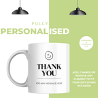 Smiley Face Thank You Mug – personalisation information