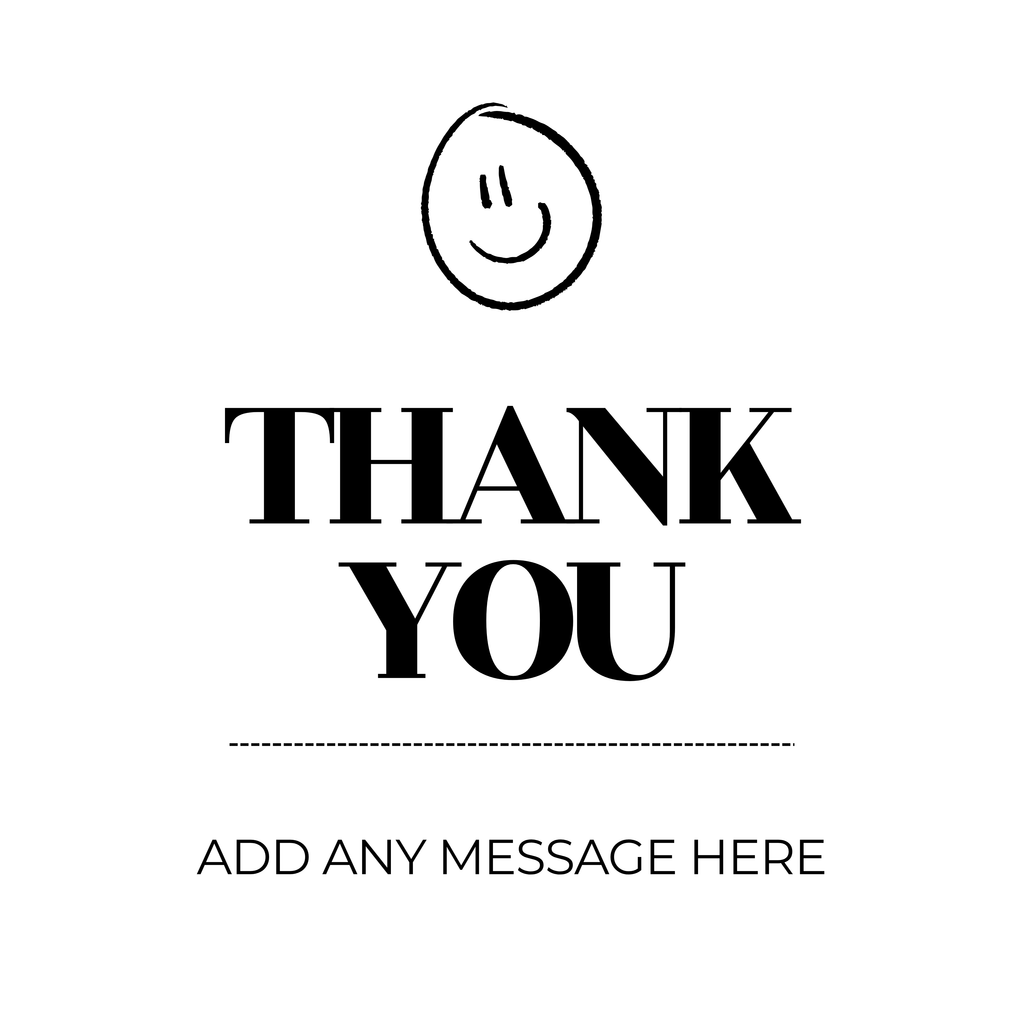 Smiley Face Thank You Mug – original flat artwork