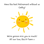 Smiling Sunshine Retirement Mug – original flat artwork