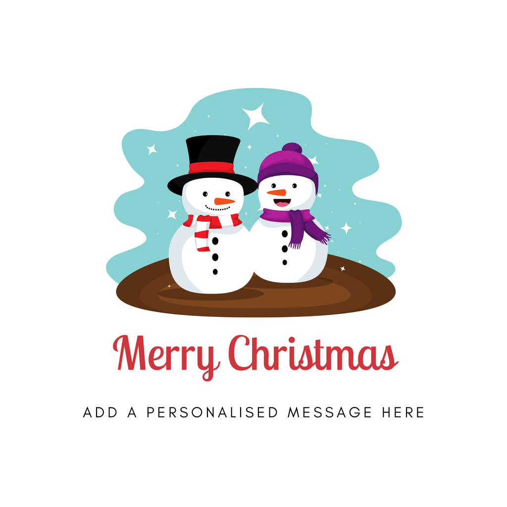 Snowman Couple Christmas Mug – original flat artwork
