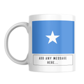 Personalised Somalia flag mug – front view