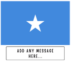 Personalised Somalia flag mug – flat source artwork with space for a personalised message