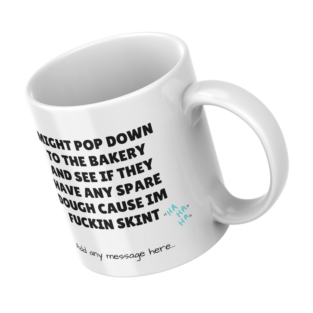 Spare Dough Bakery Mug – angled view