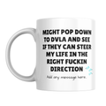 Steer My Life DVLA Mug – front view