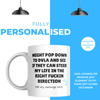 Steer My Life DVLA Mug – personalisation information