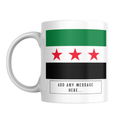 Personalised Syria flag mug – front view
