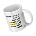 Ten Thousand Packets of Crisps Mug – angled view