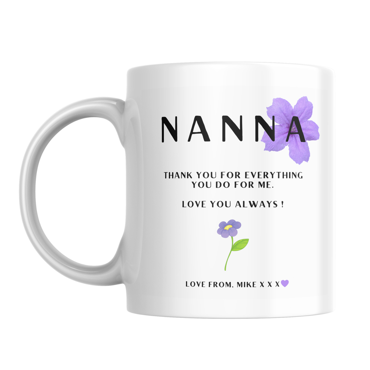 Thank You Nanna Mug – front view