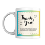 Thank You Note Mug – front view