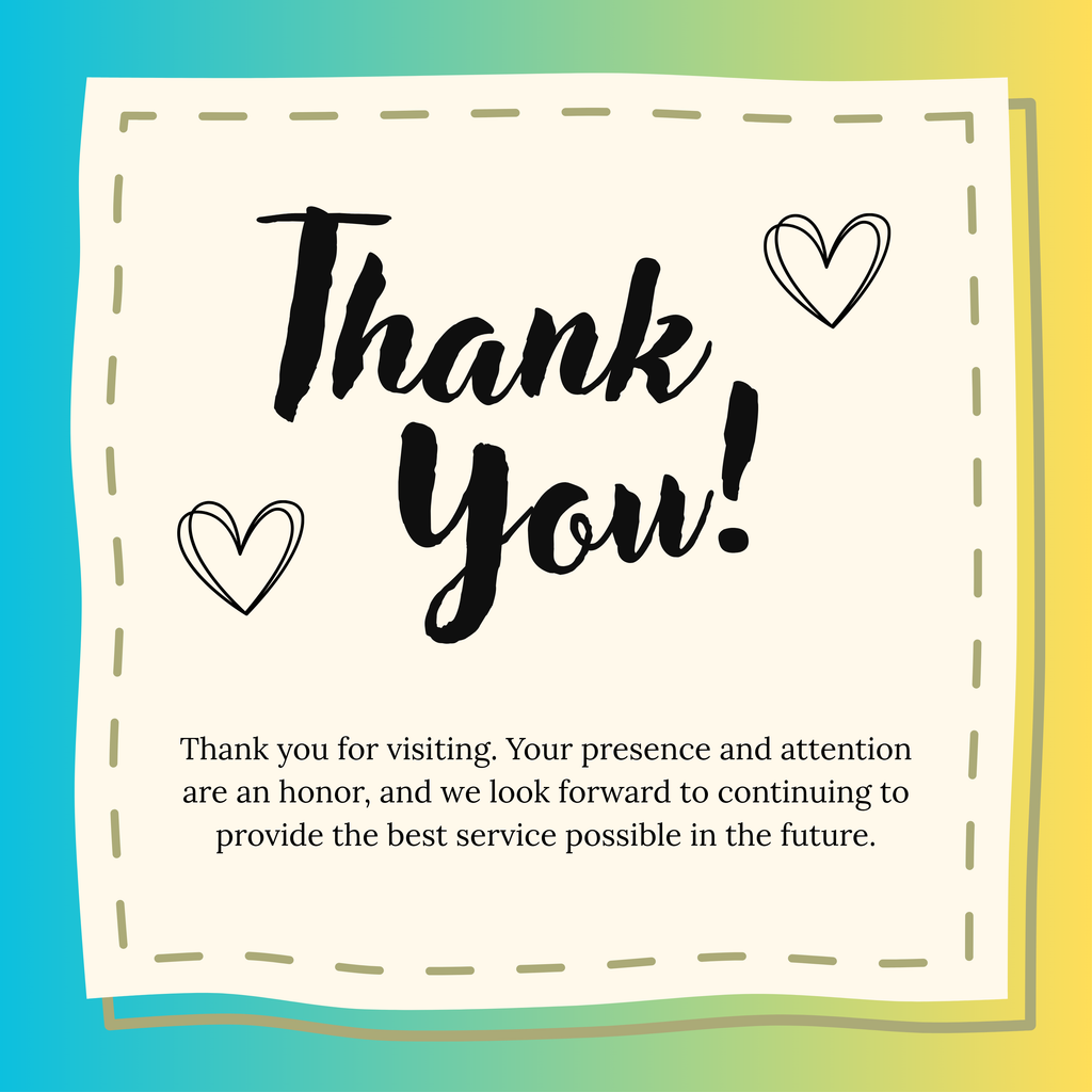 Thank You Note Mug – original flat artwork