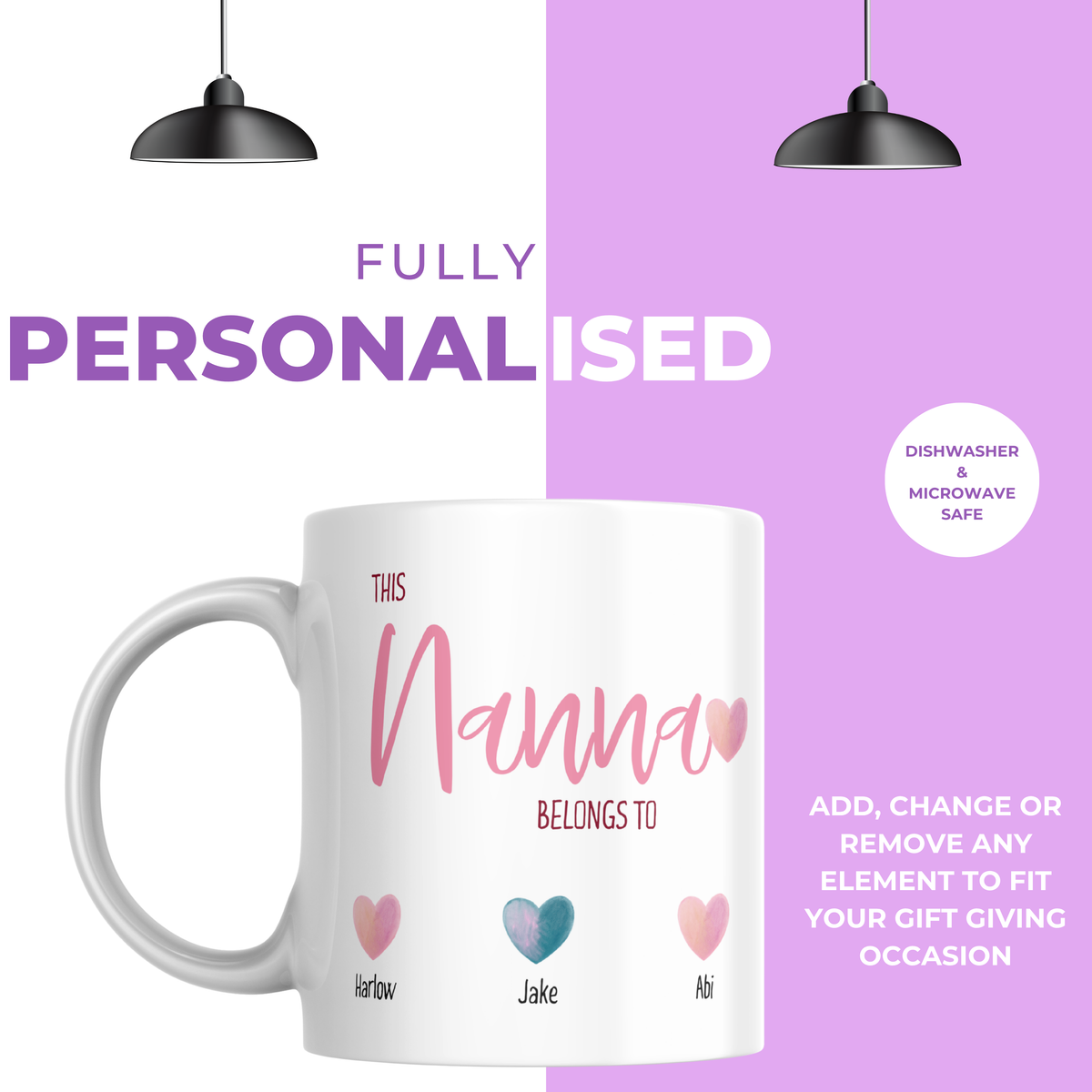 This Nanna Belongs To Mug – personalisation information