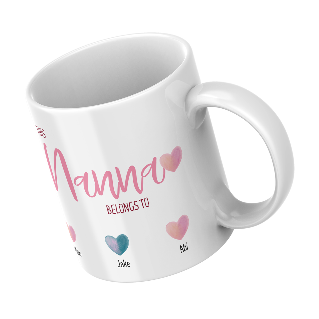 This Nanna Belongs To Mug – angled view
