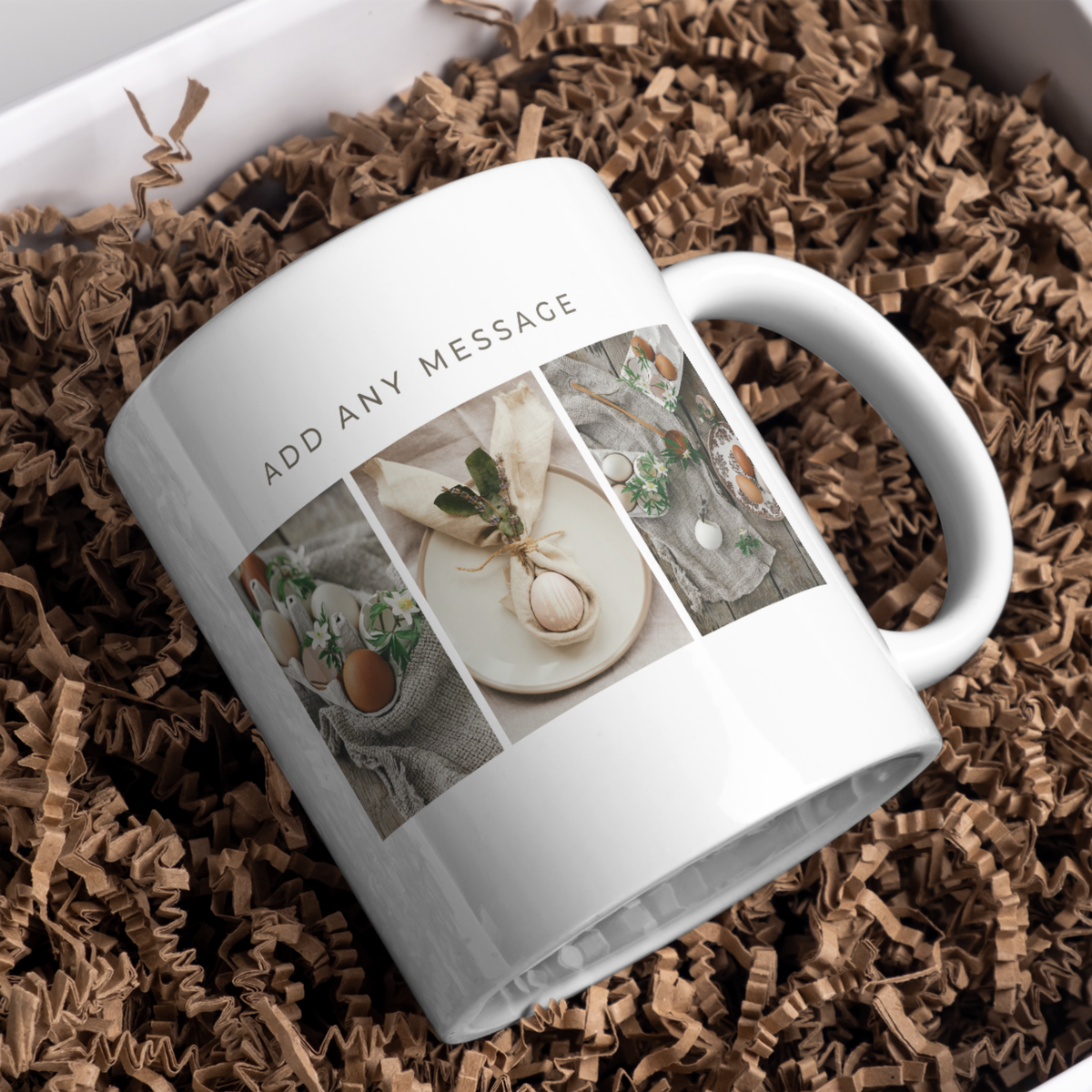 Three Photo Strip Mug – gift presentation with example photos