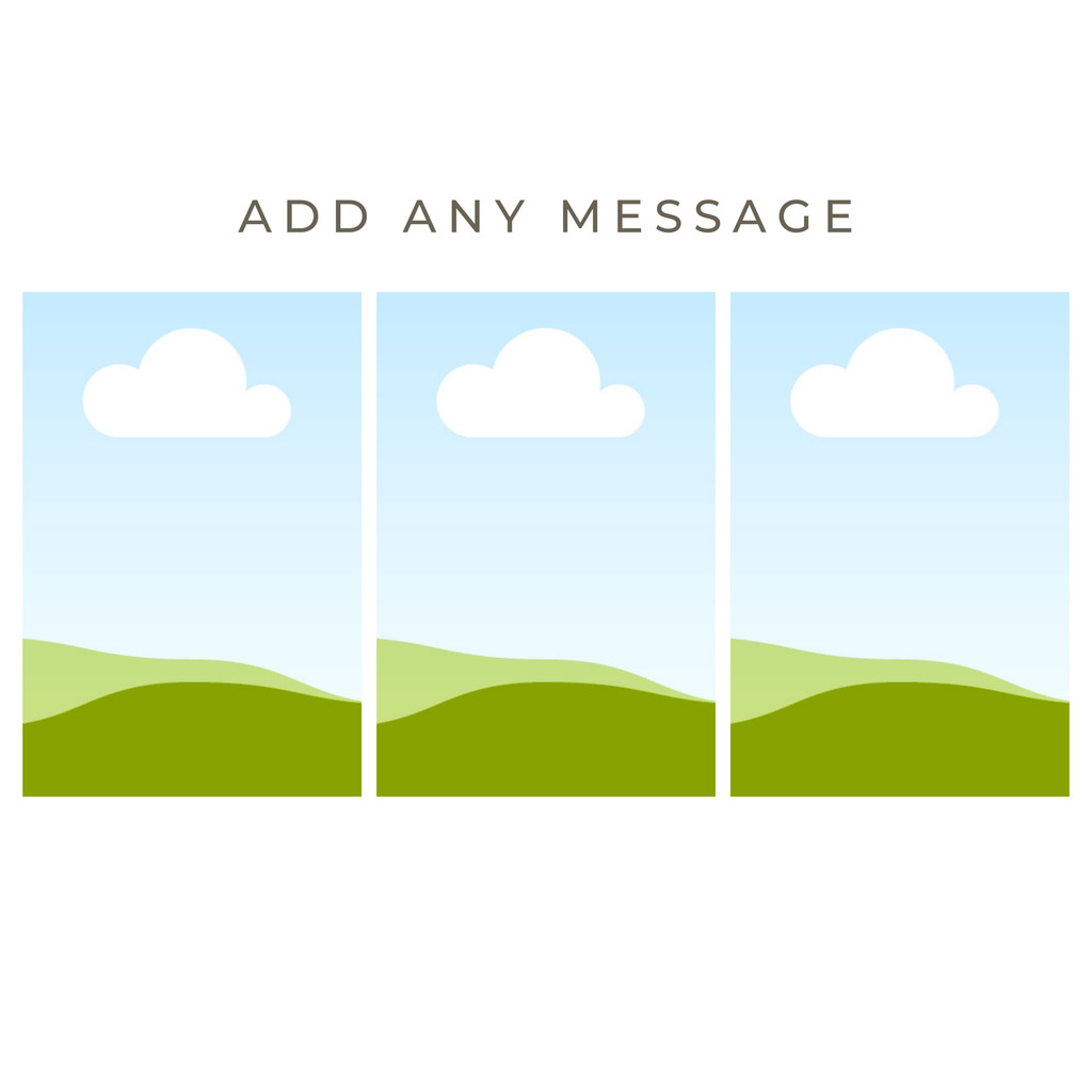 Three Photo Strip Mug – flat artwork showing photo placeholders