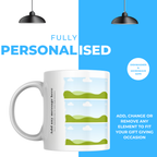 Three Stacked Photos Mug – personalisation information