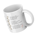 To My Mother Poem Mug – angled view