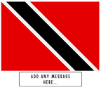 Personalised Trinidad And Tobago flag mug – flat source artwork with space for a personalised message