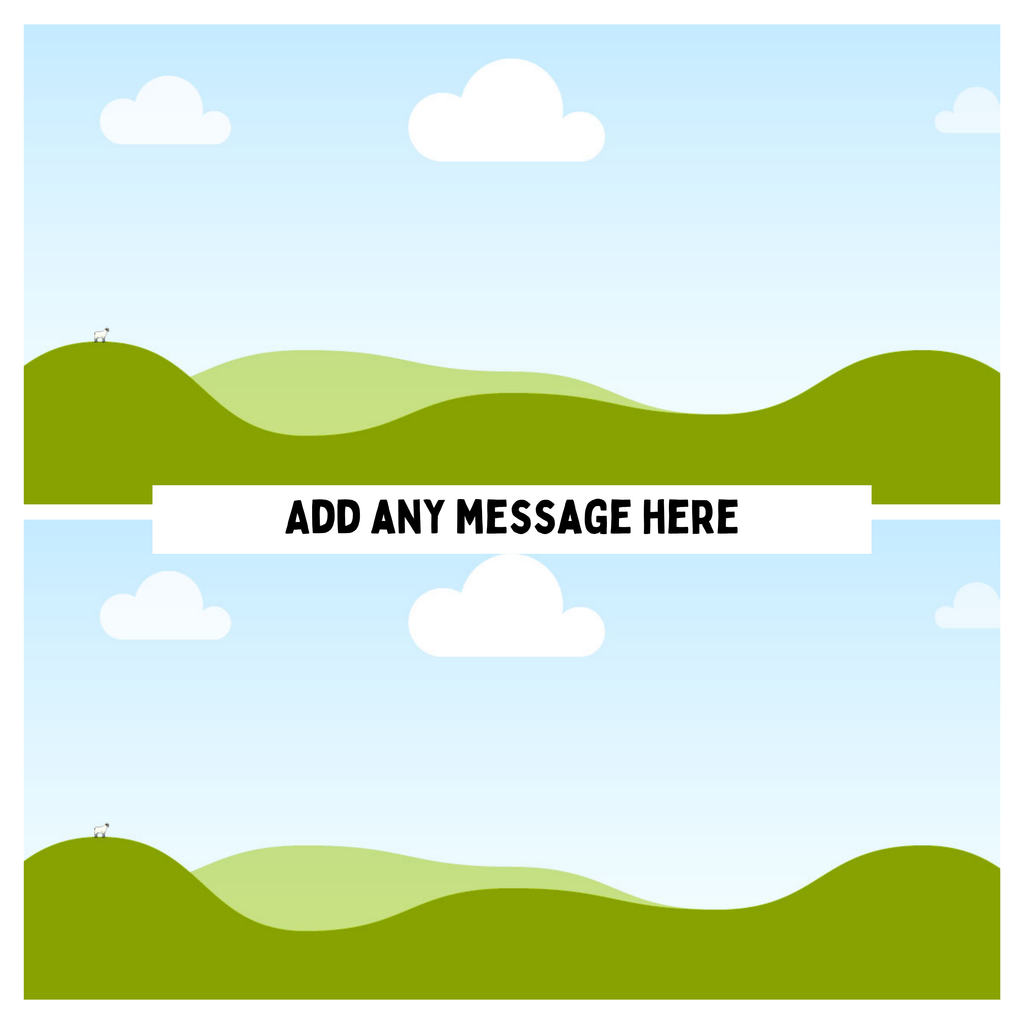 Two Photo Mug – flat artwork showing photo placeholders