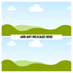 Two Photo Mug – flat artwork showing photo placeholders