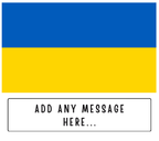 Personalised Ukraine flag mug – flat source artwork with space for a personalised message