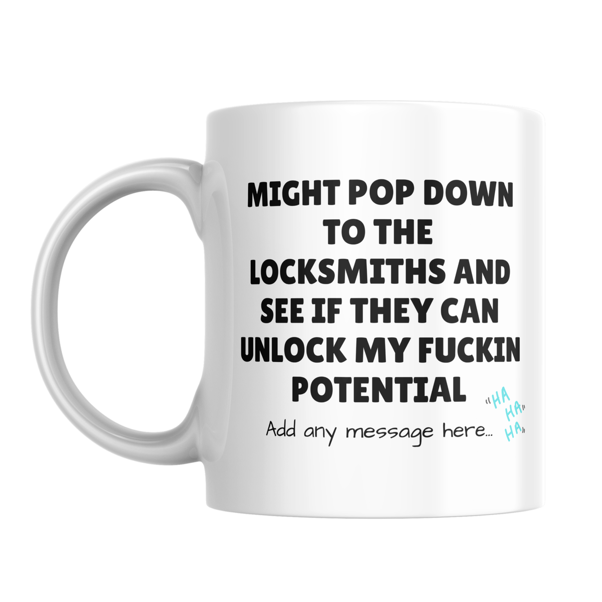 Unlock My Potential Locksmith Mug – front view