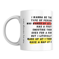 Wake Up at One Nap at Two Mug – front view