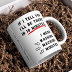 Washing Machine Minutes Mug – gift presentation on paper packing