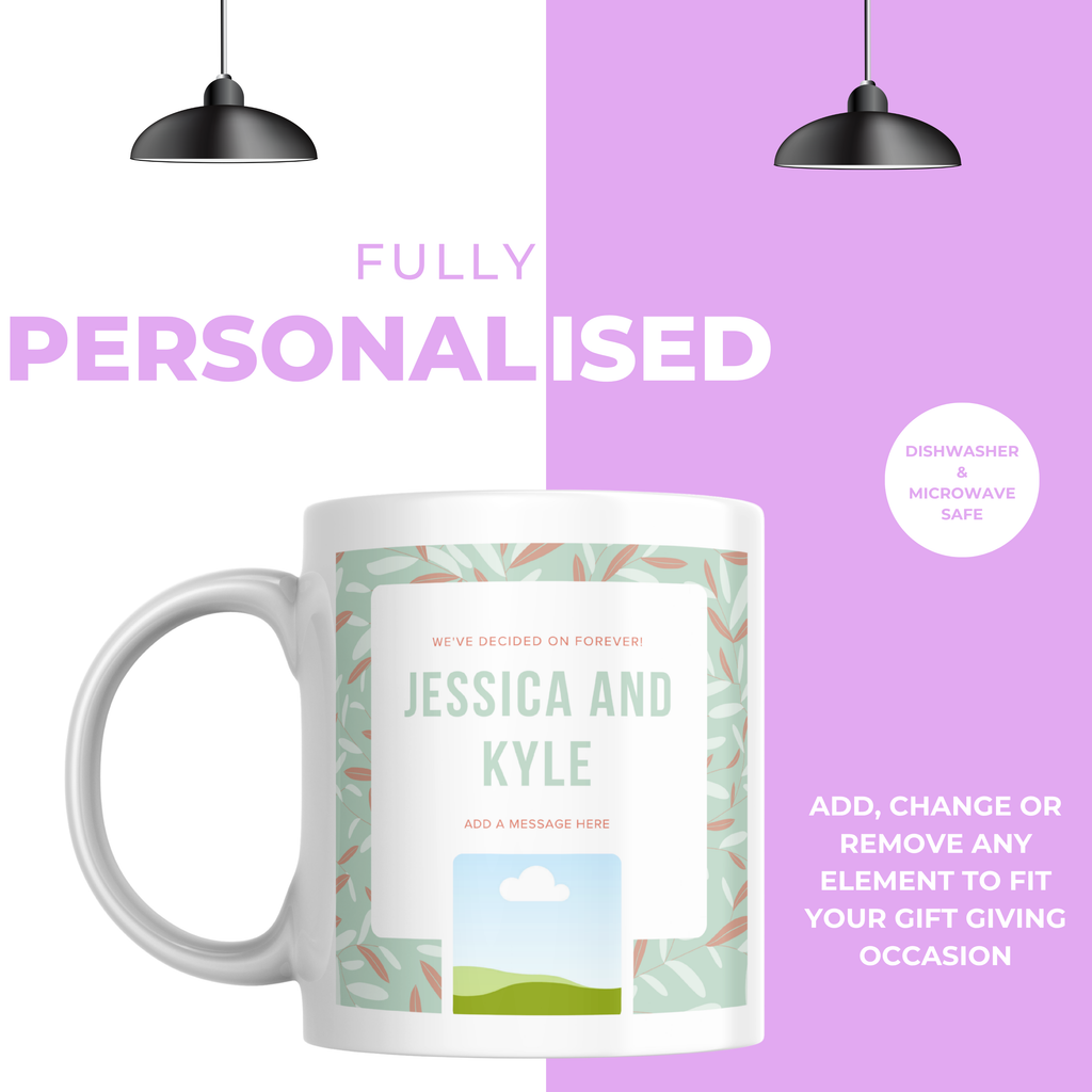 We’ve Decided on Forever Photo Engagement Mug – personalisation information