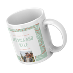 We’ve Decided on Forever Photo Engagement Mug – angled view