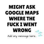 Where I Went Wrong Maps Mug – original flat artwork