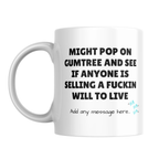Will to Live Marketplace Mug – front view