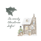 Winter Cottage Name Christmas Mug – original flat artwork