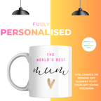 World’s Best Mum Mug – personalisation information