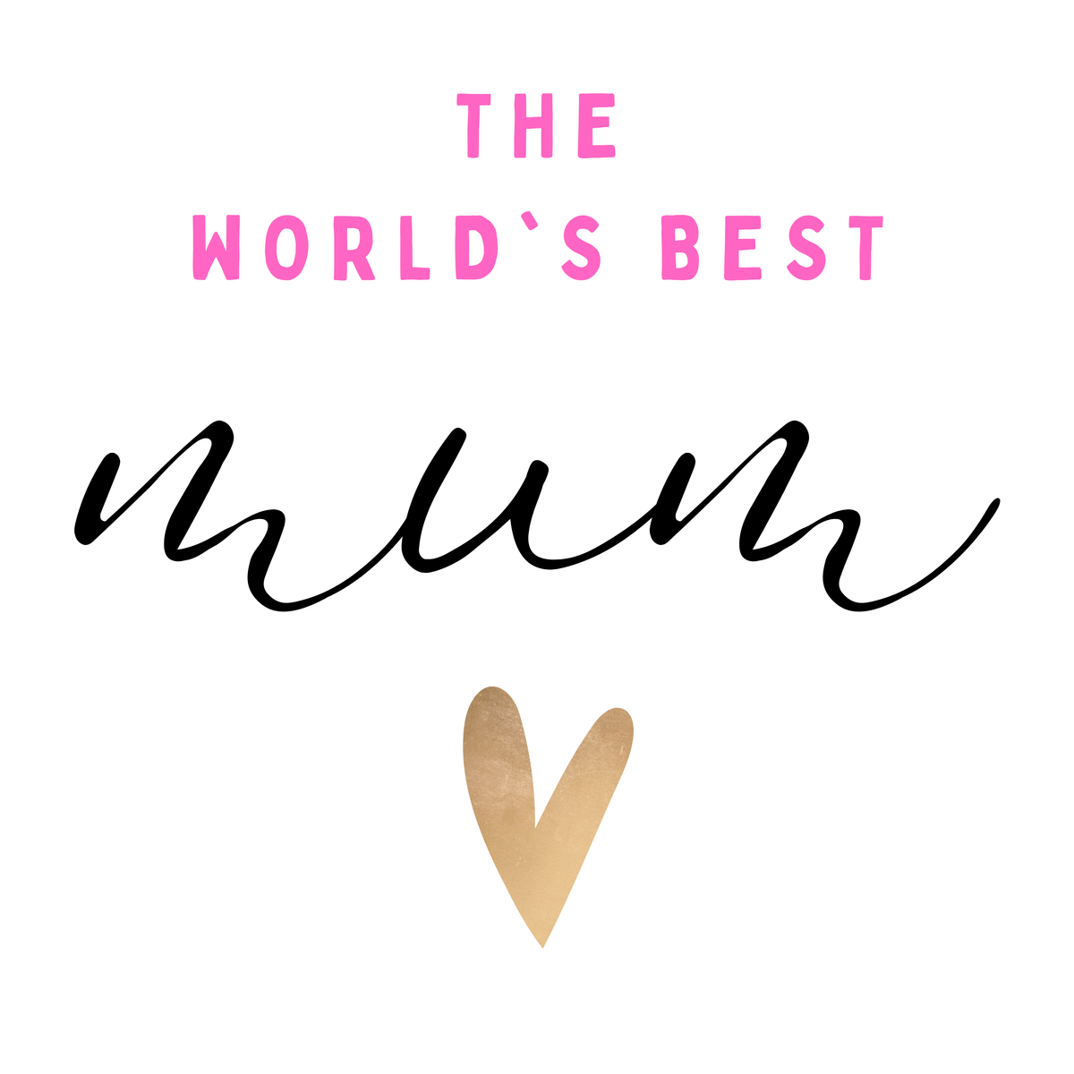 World’s Best Mum Mug – original flat artwork