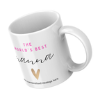 World’s Best Nanna Mug – angled view