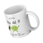 Yip-Pea You Did It Mug – angled view