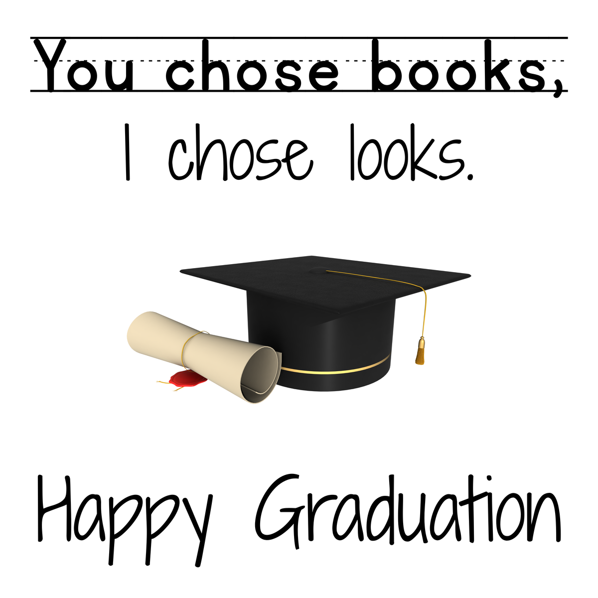 You Chose Books I Chose Looks Mug – original flat artwork
