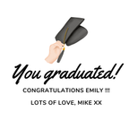 You Graduated Mug – original flat artwork