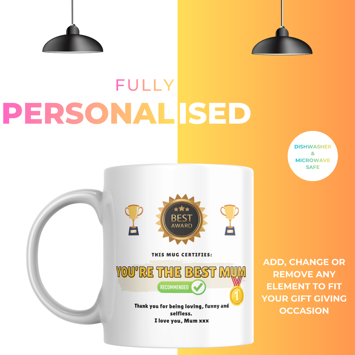 You’re the Best Mum Mug – personalisation information