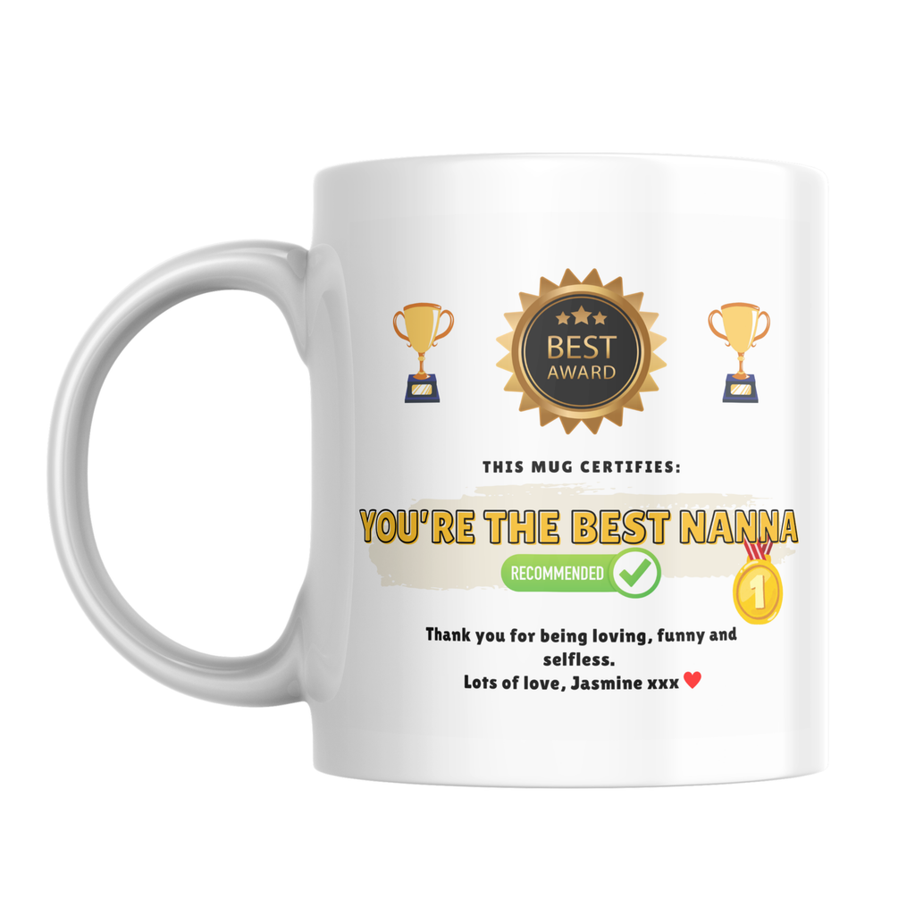 You’re the Best Nanna Mug – front view