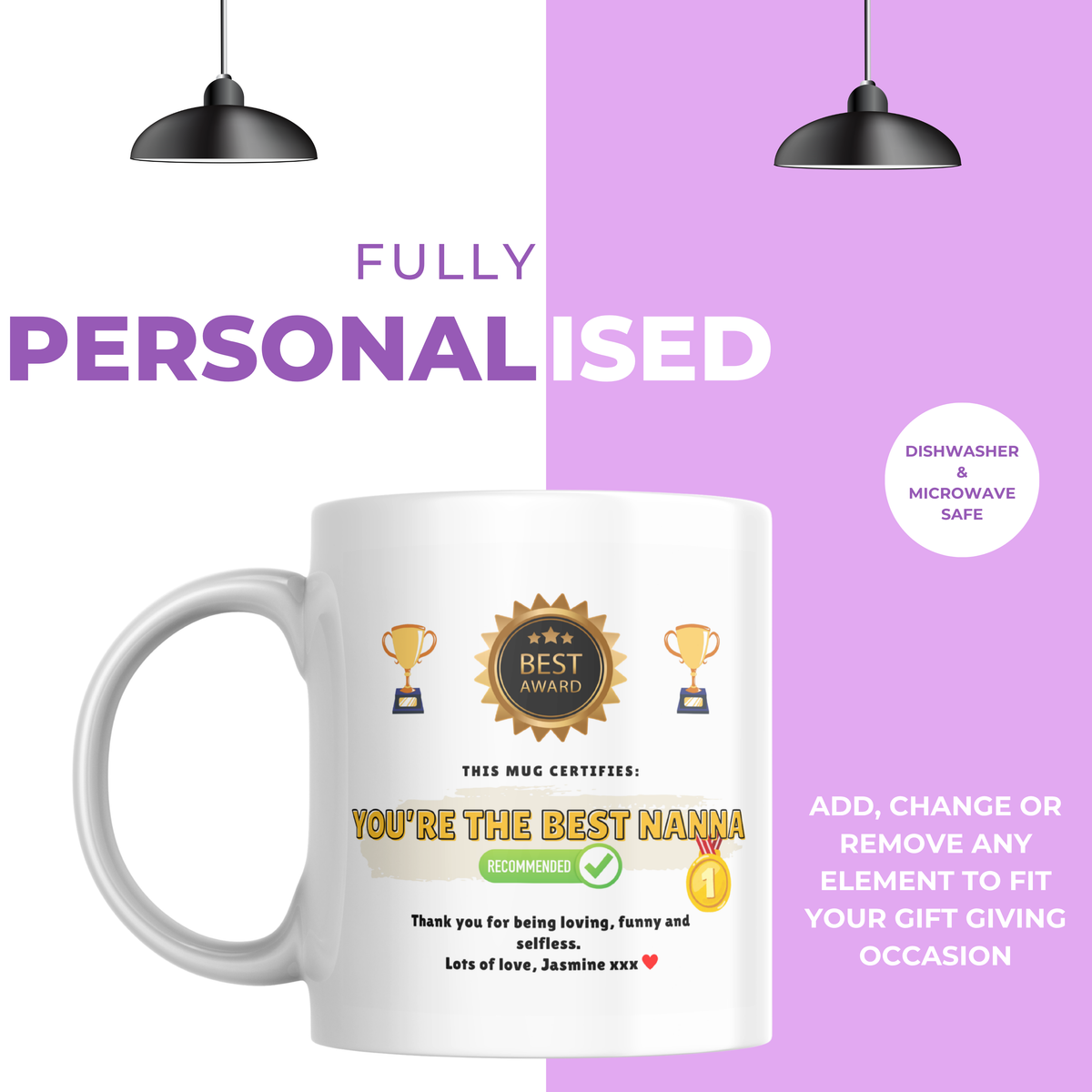 You’re the Best Nanna Mug – personalisation information