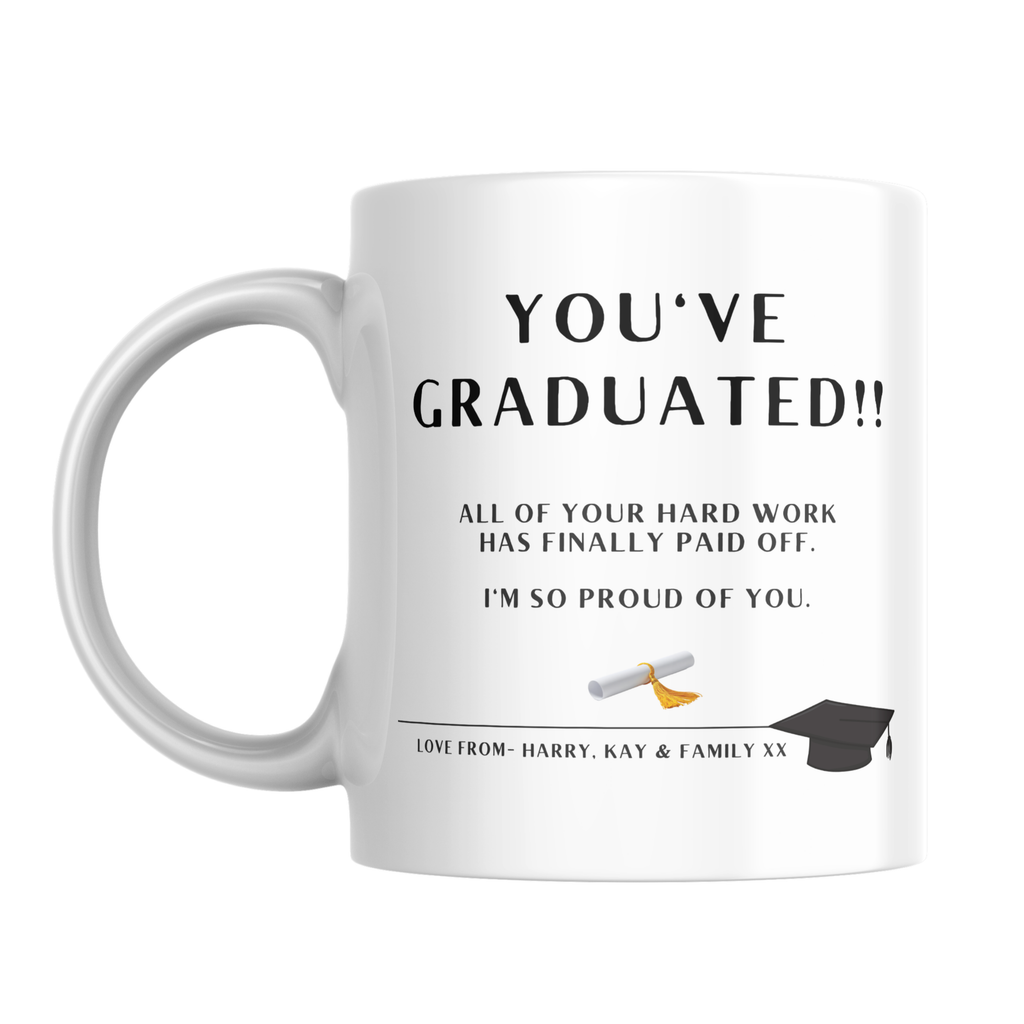 You’ve Graduated Mug – front view