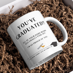 You’ve Graduated Mug – gift presentation on paper packing